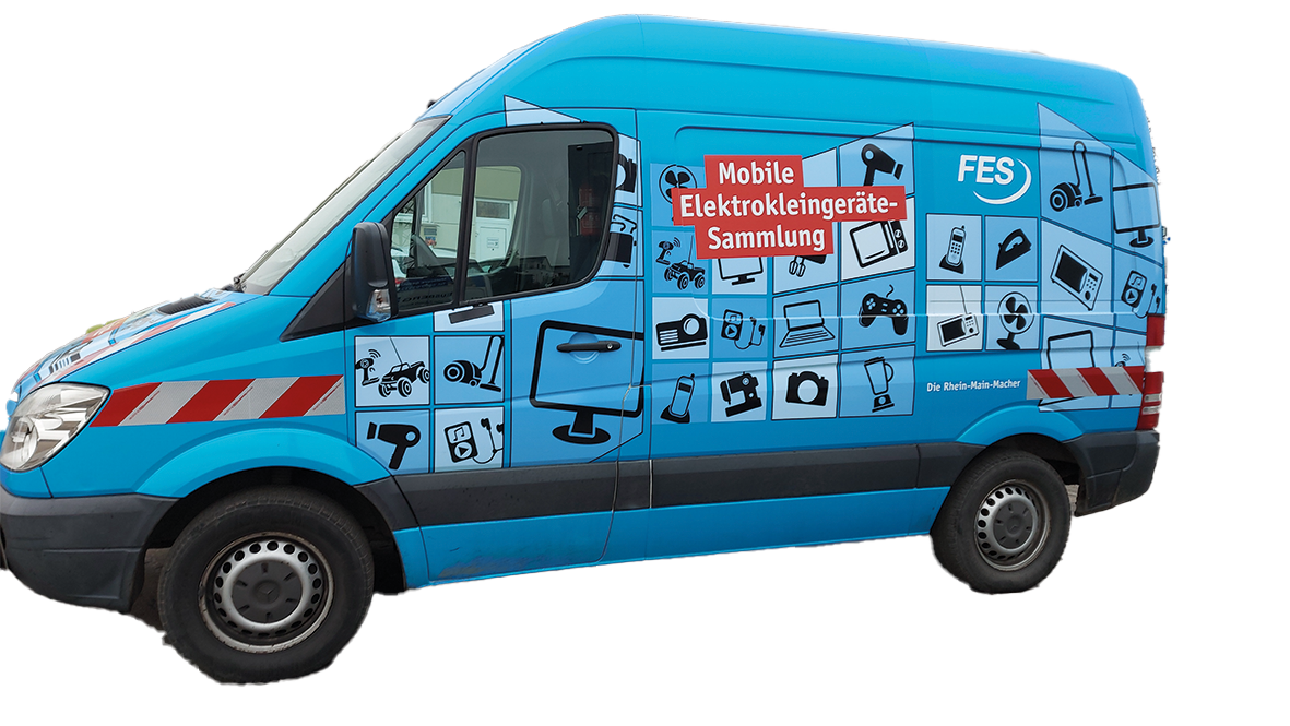 Fahrzeug zur mobilen Sammlung von Elektrokleingeräten